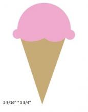 Ice Cream Cone Die Cut