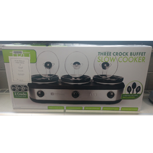 Three Crock Slow Cooker box 