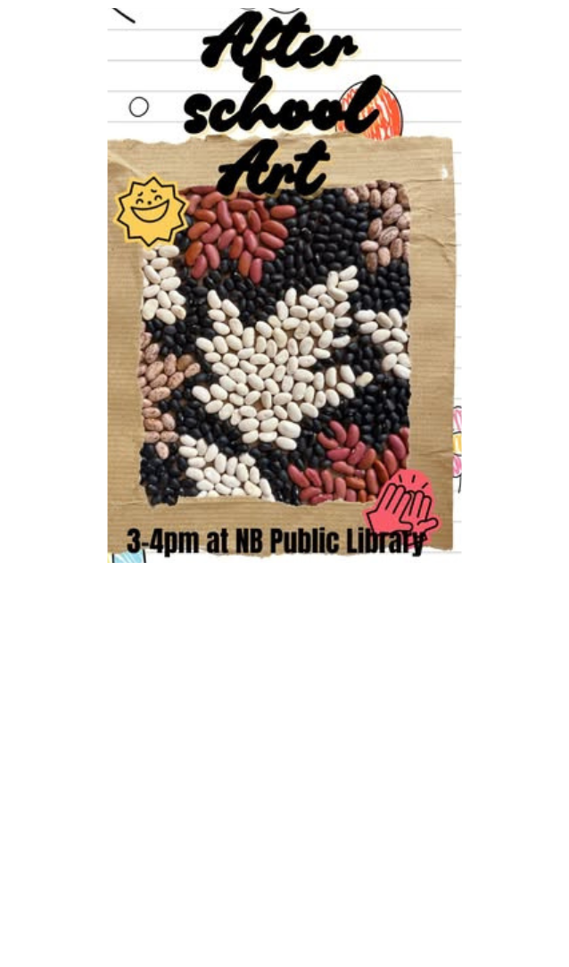 Picture of leaves make with different colored beans