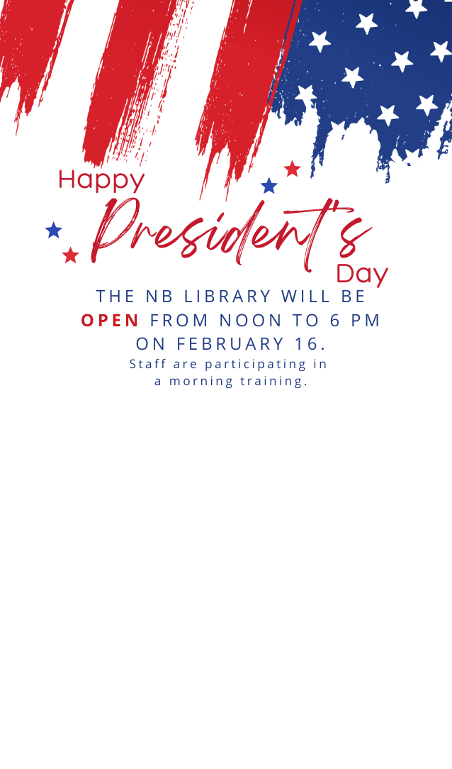 President' Day opening at 12 pm poster