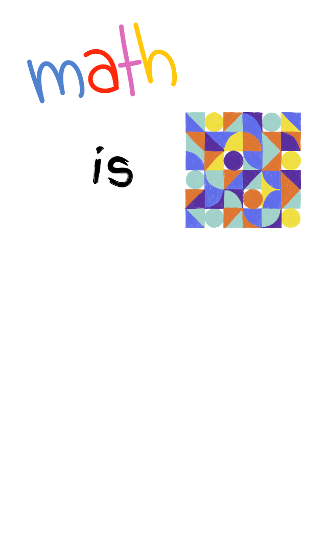 math in multiple colors, is in black then an art piece.