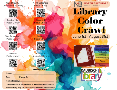 Wood County Libraries Color Craw 2025 page 1