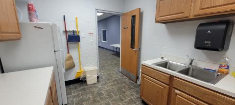 Looking out from the kitchen