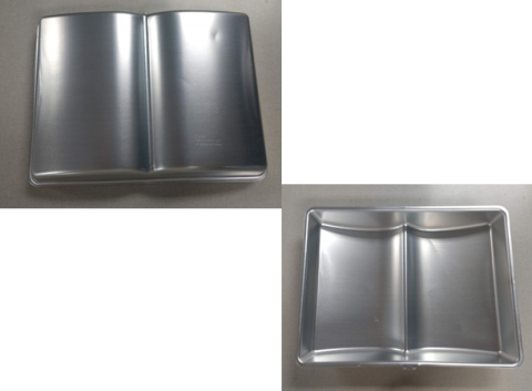 Book Cake pan top and bottom