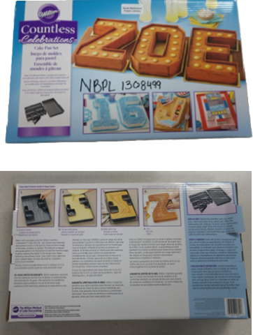 Letter & Number Cake Pan