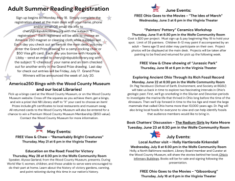 Summer Reading Adult Flyer Inside 2026