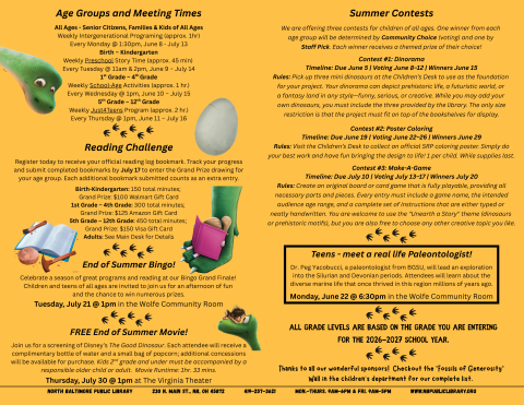 Summer Reading Kids Flyer Inside 2026
